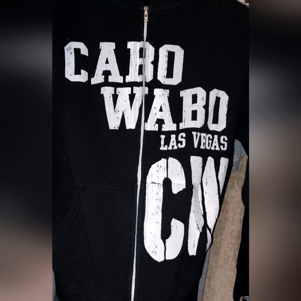 Cabo Wabo Las Vegas Hoodie Sweatshirt, zip-up XS